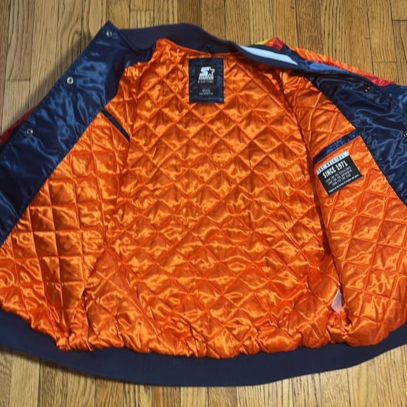 Starter Black Label G-111 Houston Astros Blue Satin Mens Bomber XXL Jacket - Picture 7 of 10